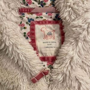 Mini Boden Sherpa Vest Size 2-3